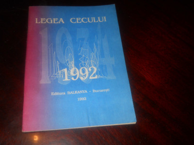 Legea cecului 1992- Legea 59 din 1934 republicata- NOUA foto