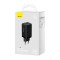 INCARCATOR RETEA Baseus GaN5 PRO, Quick Charge 65W, 2 x USB Type-C Output 5V/3A, 1 x USB, include cablu USB Type-C la USB Type-C 100W, 1m, negru &amp;quot