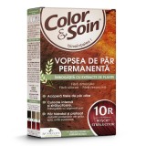 Vopsea de par fara amoniac, fara silicon, roscat stralucitor, 10R, Color&amp;Soin