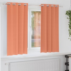 vidaXL Perdele opace cu perdele Terracota Poliester 4107414