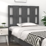 Gossi tablie de pat, gri, 105,5x4x100 cm, lemn masiv de pin