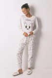 women&#039;secret pijamale de bumbac culoarea bej, bumbac, 3132125