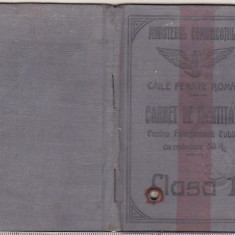 bnk div CFR - Carnet de identitate - 1927 - Functionari publici - Armata