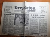 dreptatea 27 iunie 1992-ion ratiu candidatul PNTCD la presidentie