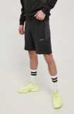 Adidas Originals pantaloni scurti din bumbac HC9459 barbati, culoarea negru