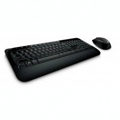 Kit TASTATURA si Mouse Microsoft &amp;amp;quot;Desktop 2000&amp;amp;quot; wireless 113 taste format standard mouse 3/1 butoane negru &amp;amp;quot;M7J-00015&amp;amp;quot; (include TV foto