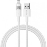 Cablu Date si Incarcare USB-A - Lightning Baseus Display 2, 18W, 2m, Alb P10382700211-01