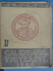 CALENDARUL UNIVERSUL 1944 foto