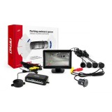 Kit senzori de parcare TFT01 de 4,3" cu cameră HD-308-LED, 4 senzori, negru