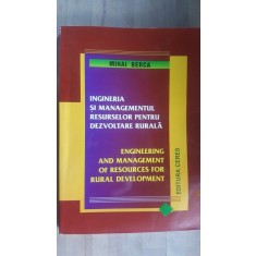 Ingineria si managementul resurselor pentru dezvoltare rurala- Mihai Bercea