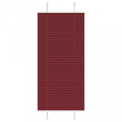 Gossi jaluza plisata bordeaux rosu 60x150 cm latime tesatura foto