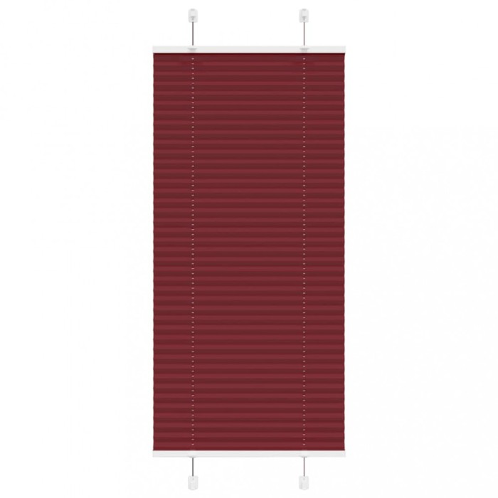 Gossi jaluza plisata bordeaux rosu 60x150 cm latime tesatura