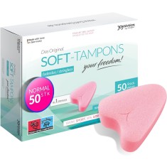 Tampoane Igienice Femei Joydivision "Normal Soft Tampons" - 50 Bucati - Roz##