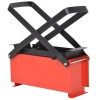 Presa Brichete Hartie vidaXL, Otel, 34x14x14cm, Negru/Rosu - Reciclare Hartie, Combustibil Semineu
