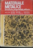 Materiale metalice Structura Proprietati Utilizari Nicolae Geru, Dan Chirca
