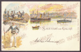649 - GALATI, Litho, Romania - old postcard - used - 1899, Circulata, Printata