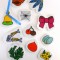 Mrs Honey Felt Hat Decorations