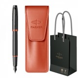 Set stilou si etui Parker Professionals Flame