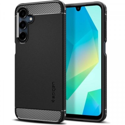 Husa pentru Samsung Galaxy A16 5G A166 / A16 4G A165, Spigen, Rugged Armor, Neagra ACS08891 foto