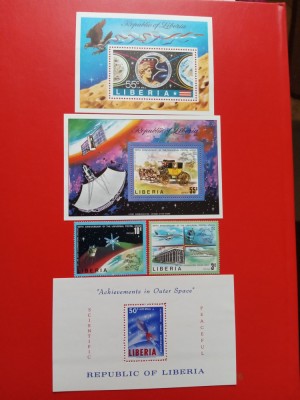 LIBERIA, SPACE - COLIȚE MNH foto