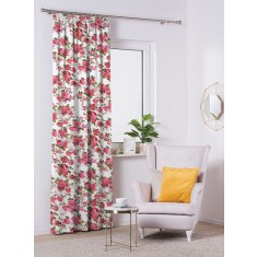 Draperie blackout model floral cu rejansa din bumbac tip fagure, Madison, 150x255 cm, densitate 700 g/ml, Garden Flowers, 1 buc