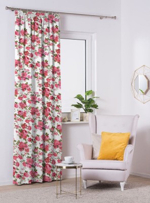 Draperie blackout model floral cu rejansa din bumbac tip fagure, Madison, 250x255 cm, densitate 700 g/ml, Garden Flowers, 1 buc foto