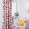 Draperie blackout model floral cu rejansa din bumbac tip fagure, Madison, 250x255 cm, densitate 700 g/ml, Garden Flowers, 1 buc