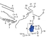 Rezervor spalator parbriz Lexus Rx (Al20), 2019-2022, fara pompa lichid parbriz, fara spalator far, fara senzor nivel lichid (cu gaura senzor), Rapid