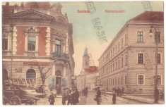 83 - SATU MARE, Maramures, Market, Romania - old postcard - used - 1908