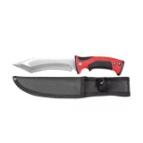 Cumpara ieftin Cutit Tactic Vanatoare Snake Eye Red 30cm, Otel Inoxidabil, Teaca Inclusa, Durabil, Camping, Supravietuire