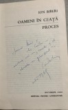 Oameni in ceata/Proces - Ion Biberi - cu dedicatia autorului