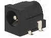 Conector alimentare DC, 12V DC, {{Numarul de pini}} pini, seria {{Seria producatorului}}, 5,5/2,5mm. CLIFF - DC-10BS (FC68149S)