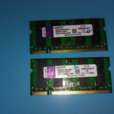 Memorii laptop DDR2 4Gb 2x 2Gb 667Mhz Kingston