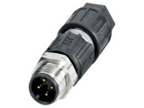 Conector M12 mufă, 4 pini, drept, IP65, IDC