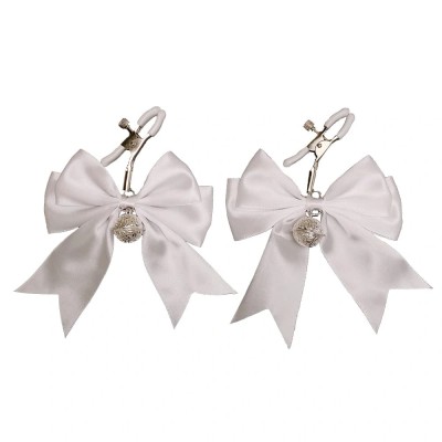 Clame Sfarcuri Cute Bow cu Clopotei, Alb, Mokko Toys foto