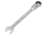 Cheie Combinată cu Piedică și Articulație 14mm Satinată