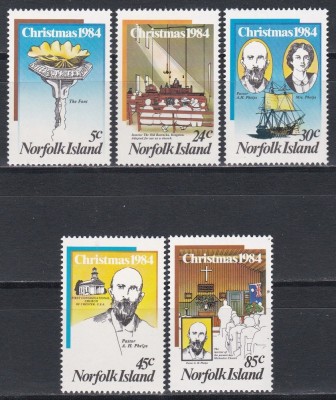 Norfolk Island 1984 - Crăciun - Vitralii, MNH foto