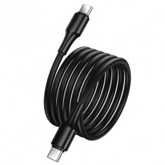 Cablu Date si Incarcare USB-C - USB-C HOCO X120, 60W, 1m, Negru