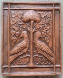 Cahla decorativa din ceramica Corund (Korond), Laszlo Karoly