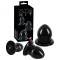 Kit Anal Stretching Plug PVC Black - 5
