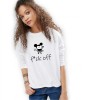 Bluza dama alba - f*ck off Mickey Mouse - S, THEICONIC