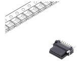Conector PCB-PCB 12 PIN 1,27mm Termoplast