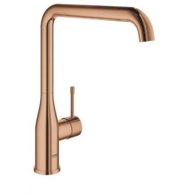 Baterie bucatarie Grohe Essence 30269DA0, monocomanda, pipa inalta, limitator temperatura, metal, cupru foto