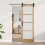 ușa de interior cu sticlă &quot;ORKDAL&quot; 73,5x211x4 cm din lemn masiv de pin