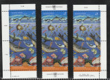 Natiunile Unite Vienna 1992-Un ocean curat,MNH,Mi.127-128, Organizatii internationale, Nestampilat