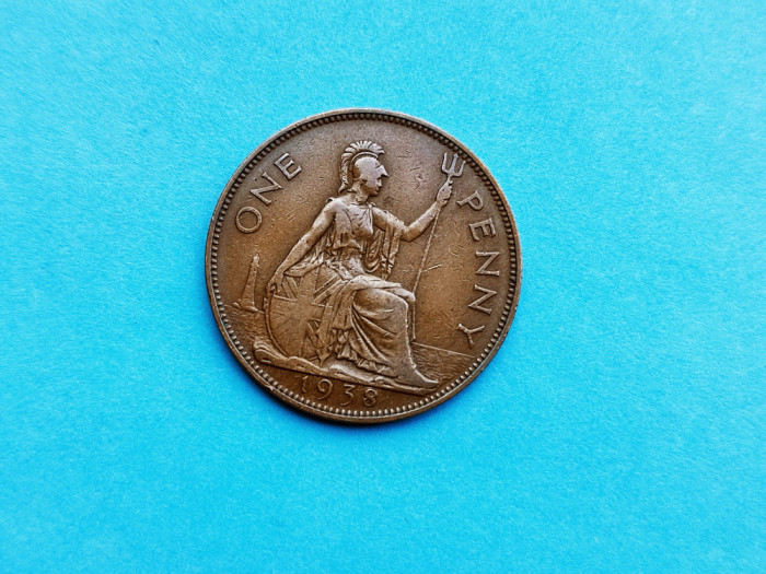 One penny 1938 Anglia-XF+++