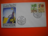 HOPCT PLIC FDC S NR 470 ANIVERSARE 10 ANI POSTA ONU 1989 ONU NATIUNILE UNITE-BIROUL GENEVA ELVETIA