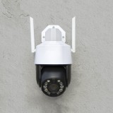 Pachet camera de supraveghere IP wireless 5MP PNI cu panou solar 60W
