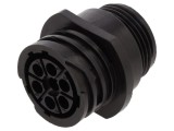 Conector circular TE Connectivity CPC Series 7 pini mufă mamă 211398-2 fără contacte