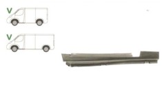 Prag fata FORD TRANSIT (VE6), 10.1985-01.1991, partea stanga, inferior; metal galvanizat; sub usa fata,